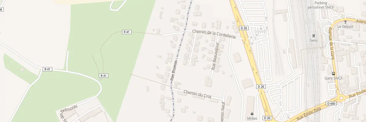 Plan du 10 Rue de la Renaissance à Sens