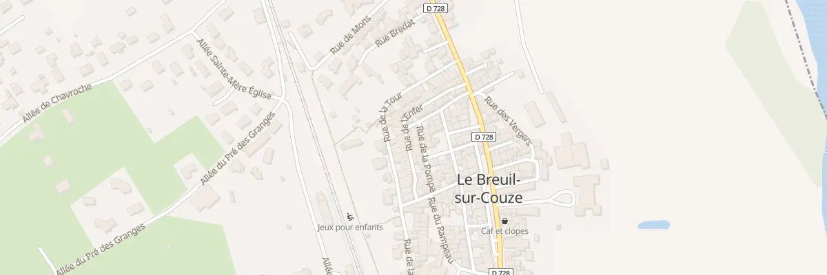 Plan du 9 Rue de la Pompe au Breuil-sur-Couze