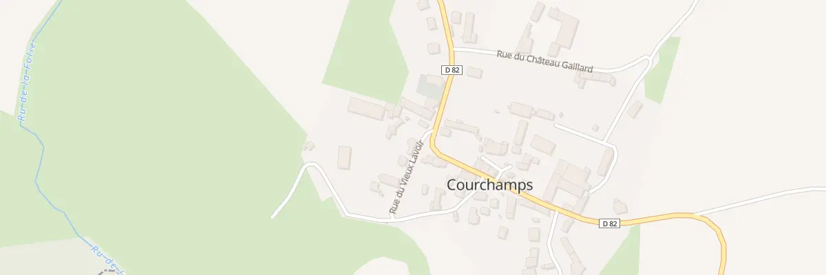 Plan du 2 Rue du Vieux Lavoir à Courchamps