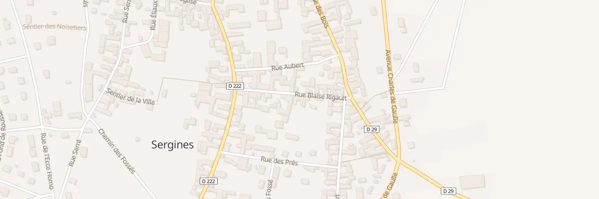 Plan du 5 Rue Blaise Rigault à Sergines