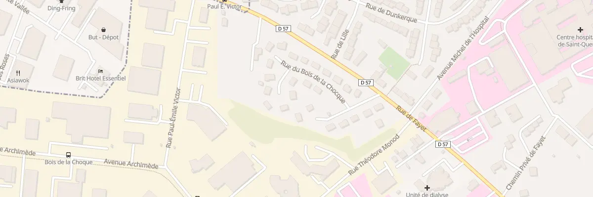 Plan du 9 Rue du Bois de la Chocque à Saint-Quentin