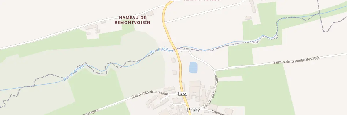 Plan du 1 Rue Saint Jean Baptiste à Priez