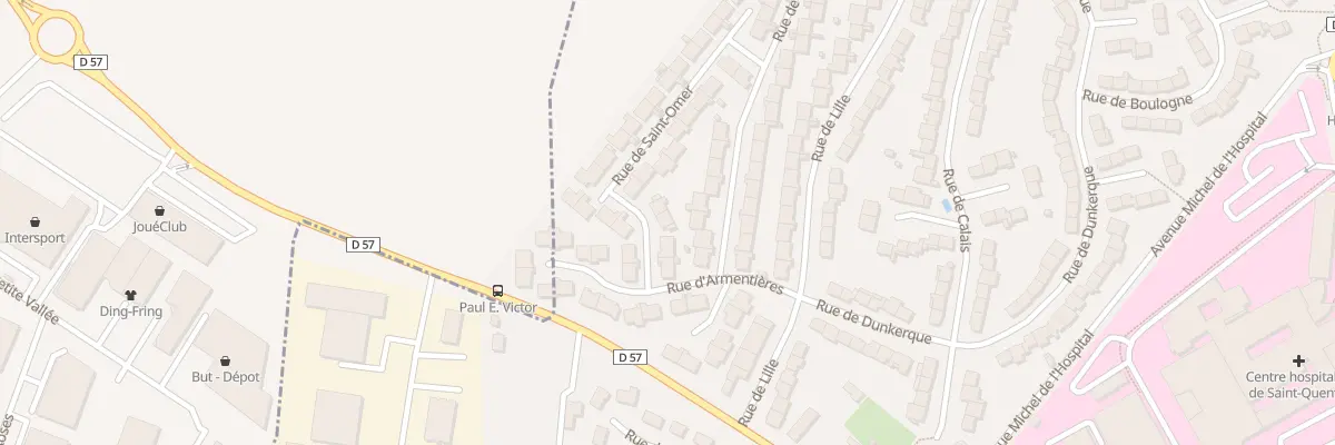 Plan du 23 Rue de Saint-omer à Saint-Quentin