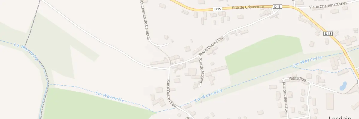 Plan du 10 Rue d’Outre l’Eau à Lesdain
