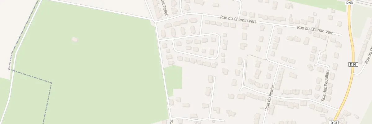 Plan du 94 Rue du Clos du Chemin Vert à Wannehain