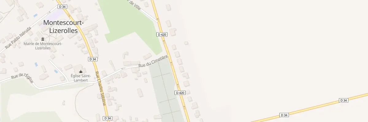 Plan du 57 Rue Paul Démoulin à Montescourt-Lizerolles