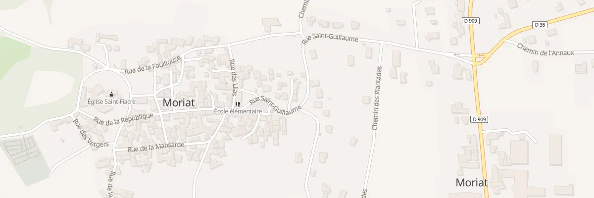 Plan du 2 Imp des Pinsons à Moriat