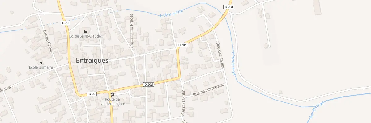 Plan du 6 Rue du Boularand à Entraigues