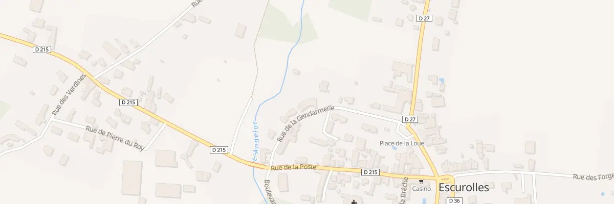 Plan du 18 Rue de la Gendarmerie à Escurolles