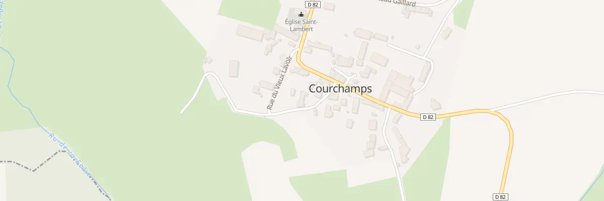 Plan du 3 Rue de l’Abreuvoir à Courchamps