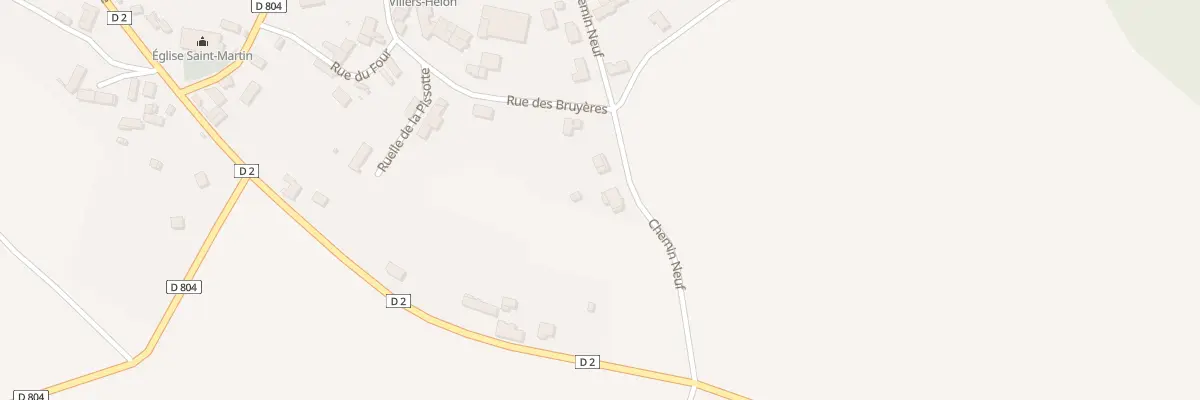 Plan du 12 Che Neuf à Villers-Hélon
