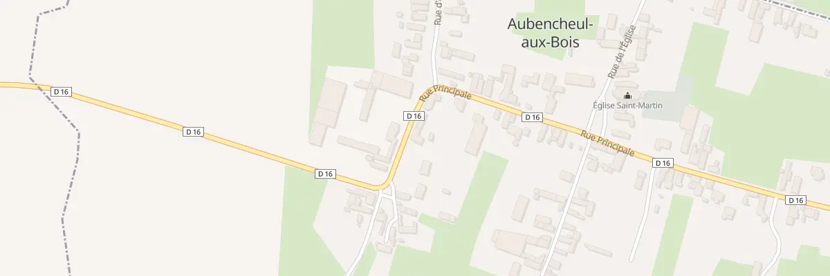 Plan du 6 Rue Principale à Aubencheul-aux-Bois