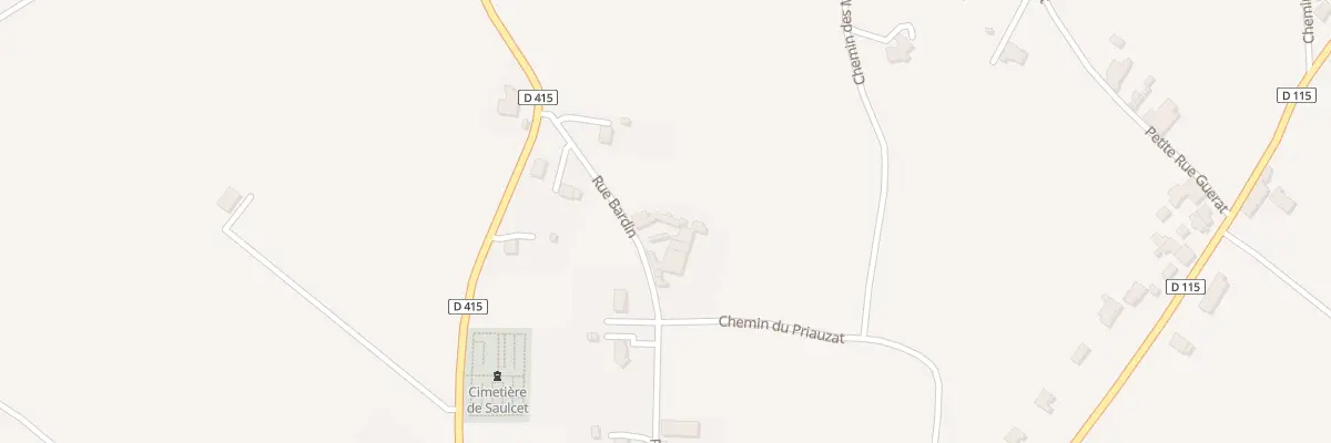 Plan du 16 Rue Bardin à Saulcet