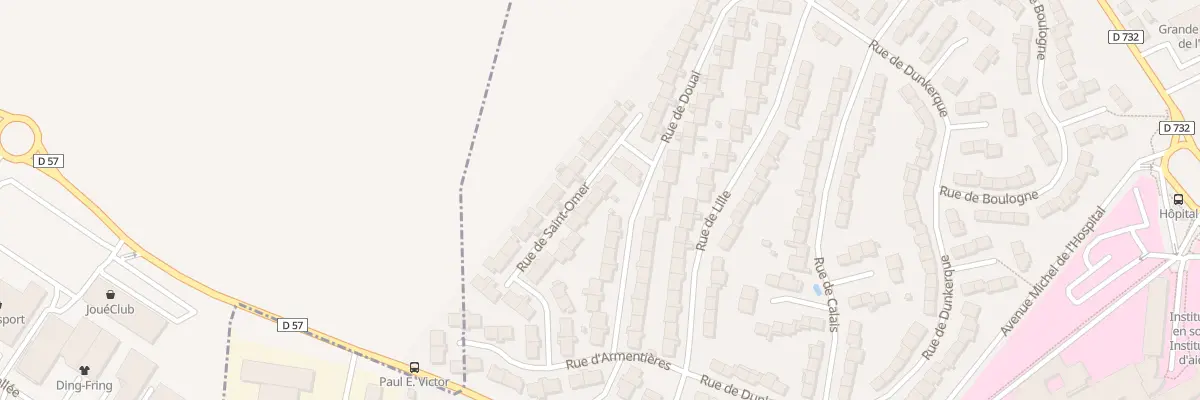 Plan du 7 Rue de Saint-omer à Saint-Quentin