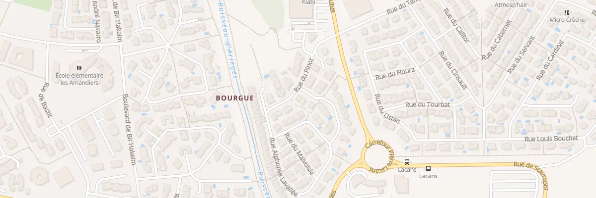 Plan du 2 Rue Alphonse Lavallée à Béziers