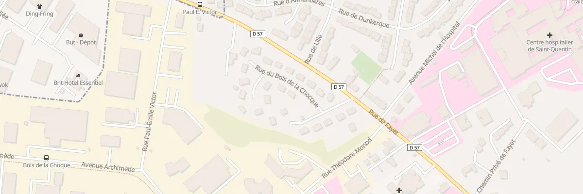 Plan du 3 Rue du Bois de la Chocque à Saint-Quentin