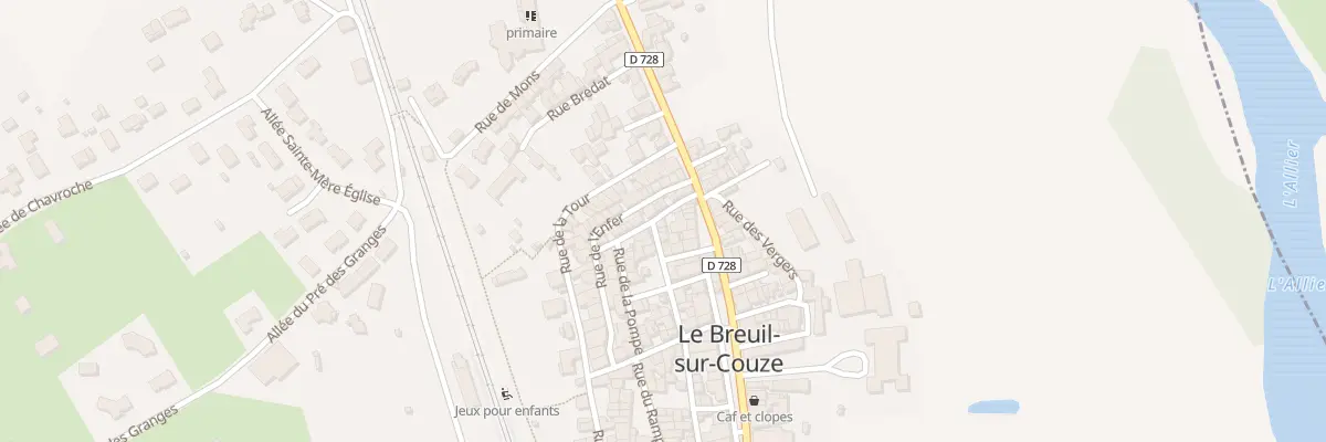 Plan du 8 Rue des Rosiers au Breuil-sur-Couze