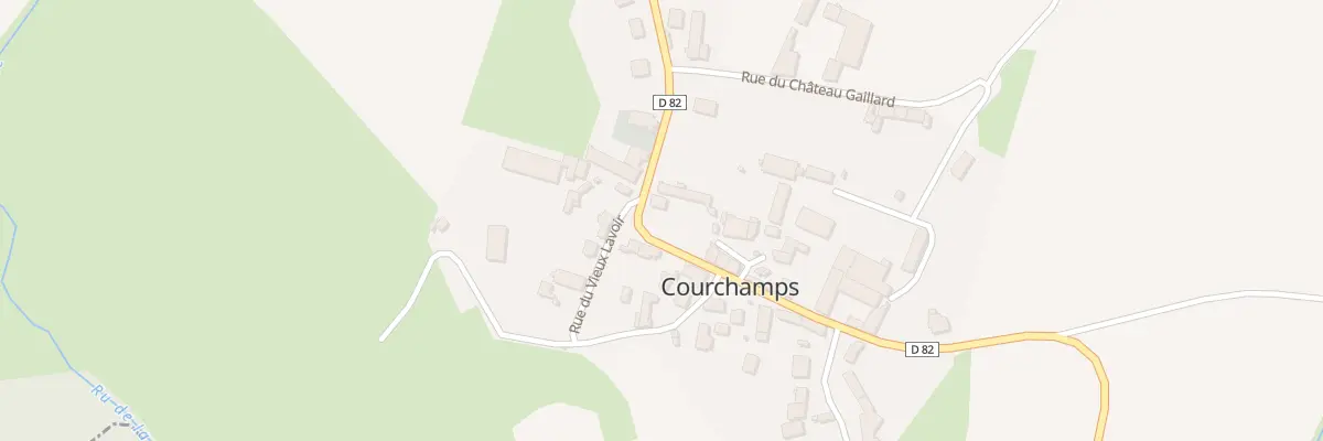 Plan du 3 Rue de la Fontaine de Pissotte à Courchamps