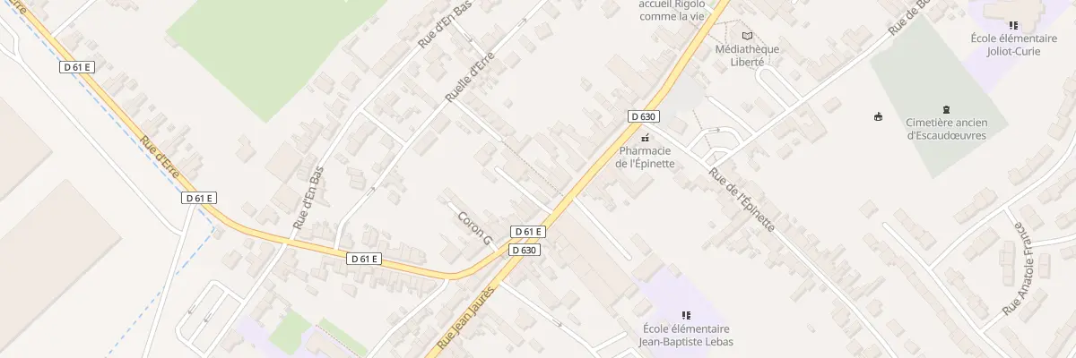 Plan du 165B Rue Jean Jaurès à Escaudœuvres