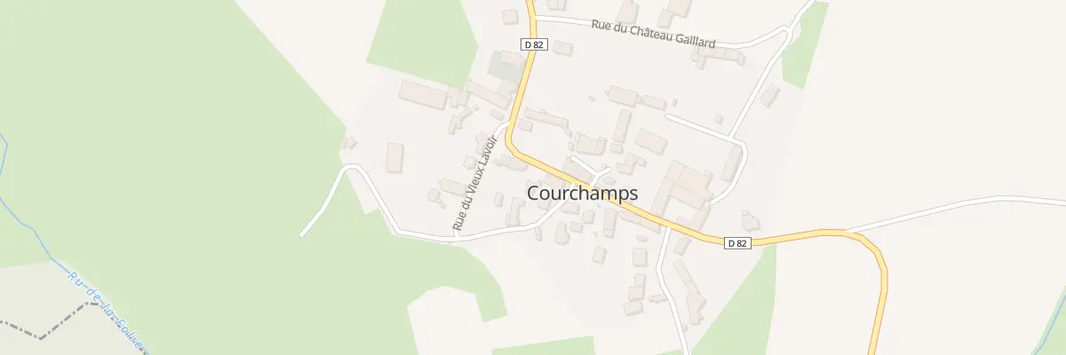 Plan du 16 Rue de la Fontaine de Pissotte à Courchamps