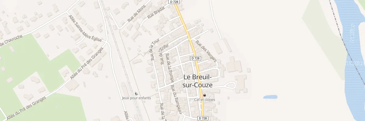 Plan du 6 Rue des Rosiers au Breuil-sur-Couze