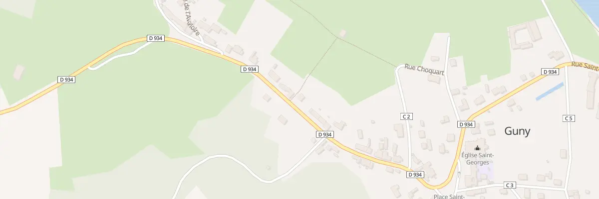 Plan du 28 Rue du Neuvième Zouave à Guny