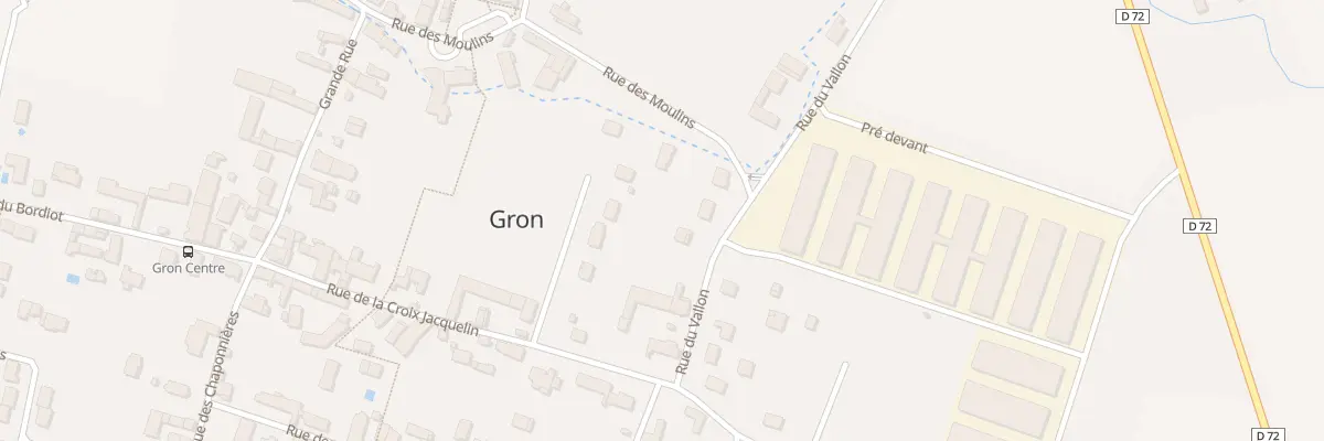 Plan du 3B Rue du Vallon à Gron