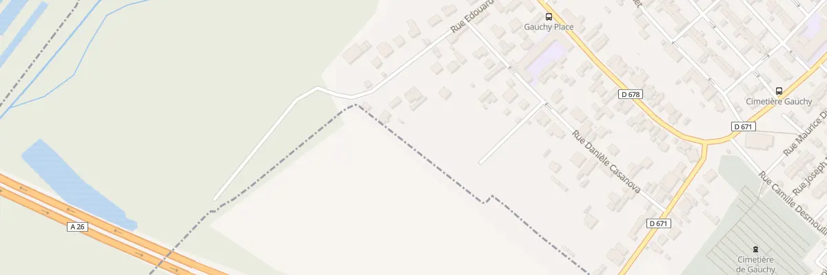 Plan du 25 Rue Branly à Gauchy