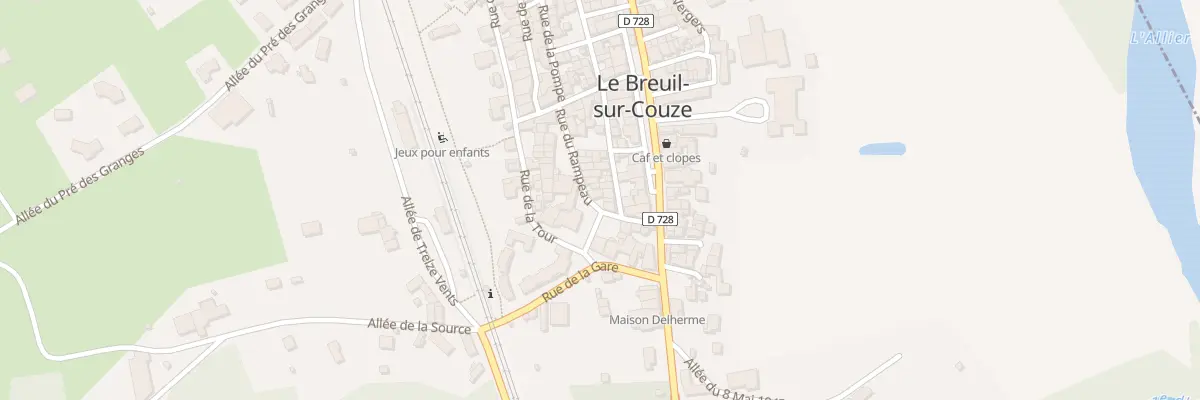 Plan du 3 Rue du Rampeau au Breuil-sur-Couze