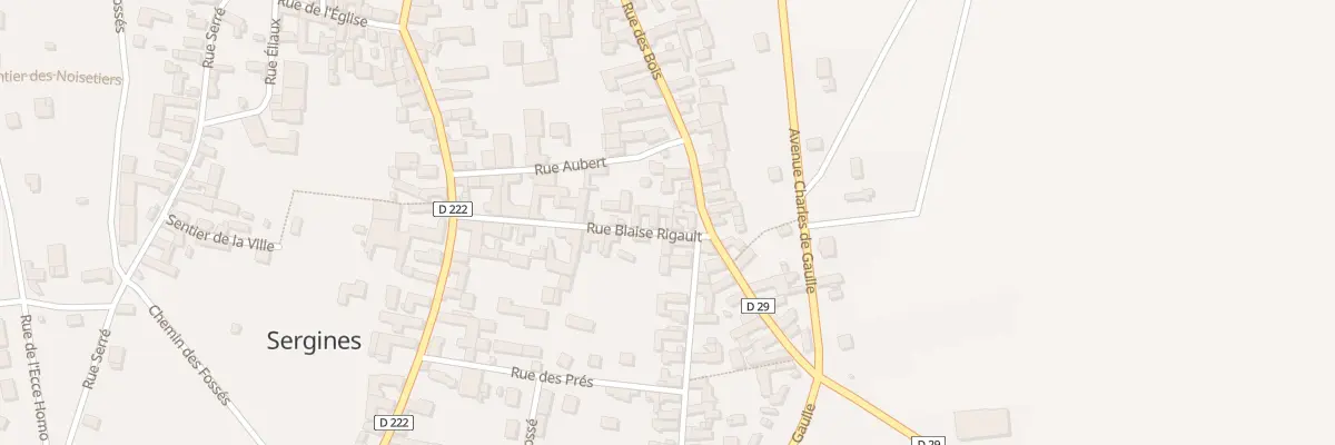 Plan du 2 Rue Blaise Rigault à Sergines