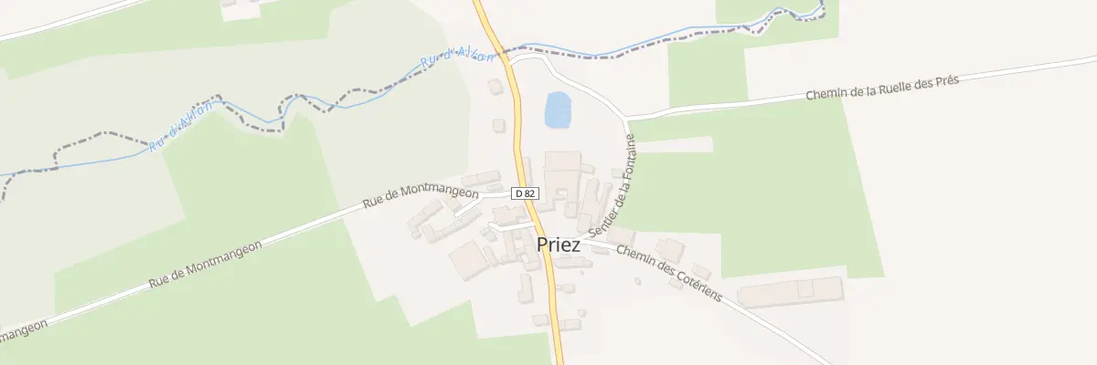 Plan du 2 Rue Saint Jean Baptiste à Priez
