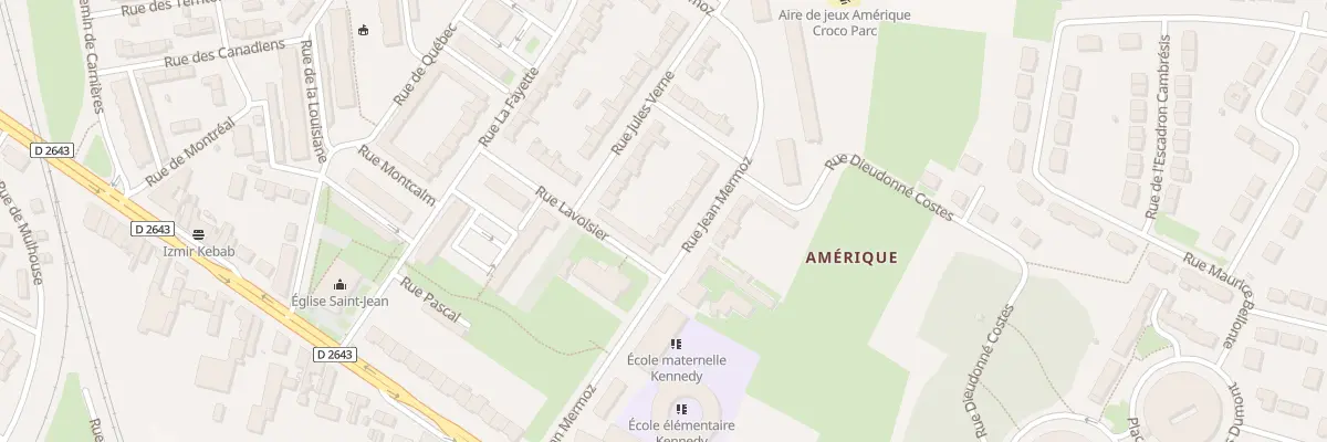 Plan du 33 Rue Jean Mermoz à Cambrai