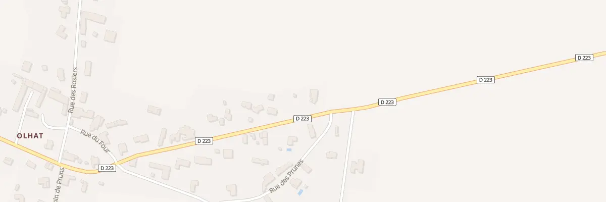 Plan du 41 Rue du Pont St Martin Olhat à Effiat
