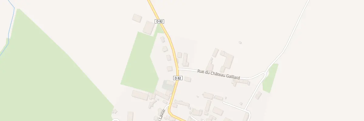 Plan du 1 Rue du Chateau Gaillard à Courchamps