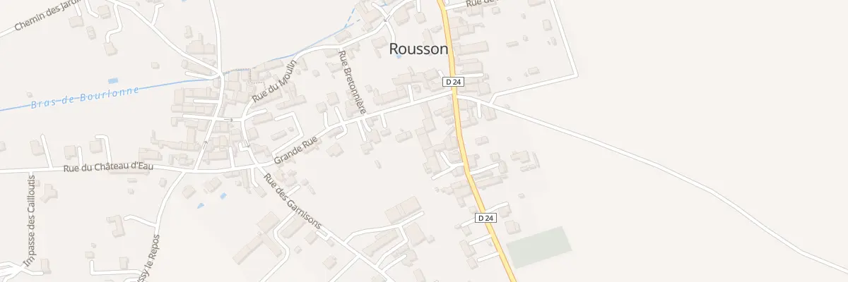 Plan du 23 Rue de Villeneuve sur Yonne à Rousson