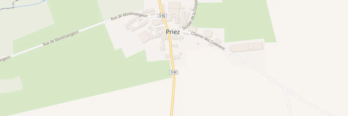 Plan du 8 Rue Saint Jean Baptiste à Priez