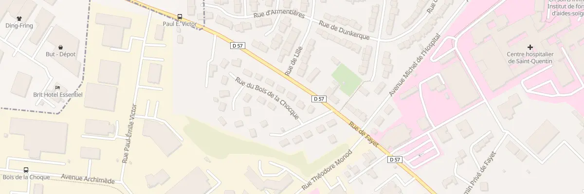Plan du 4 Rue du Bois de la Chocque à Saint-Quentin