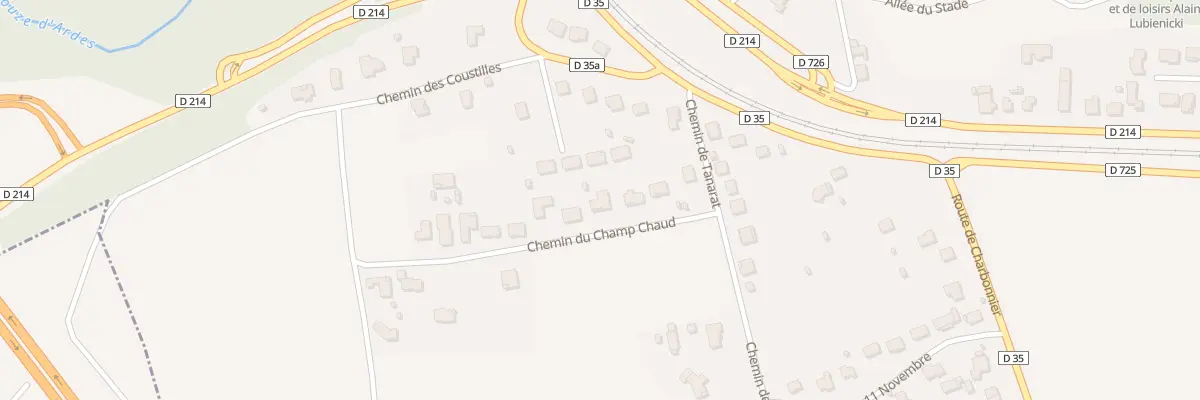 Plan du 9008 Che Champ Chaud au Breuil-sur-Couze