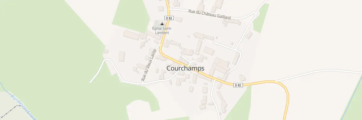 Plan du 3 Cour du Puits à Courchamps