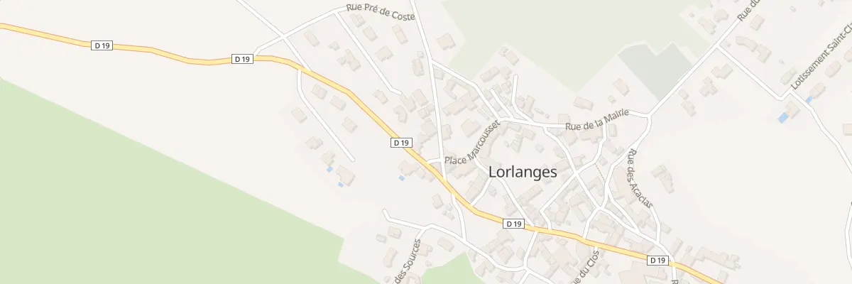 Plan du 1 Rue de la Mandine à Lorlanges