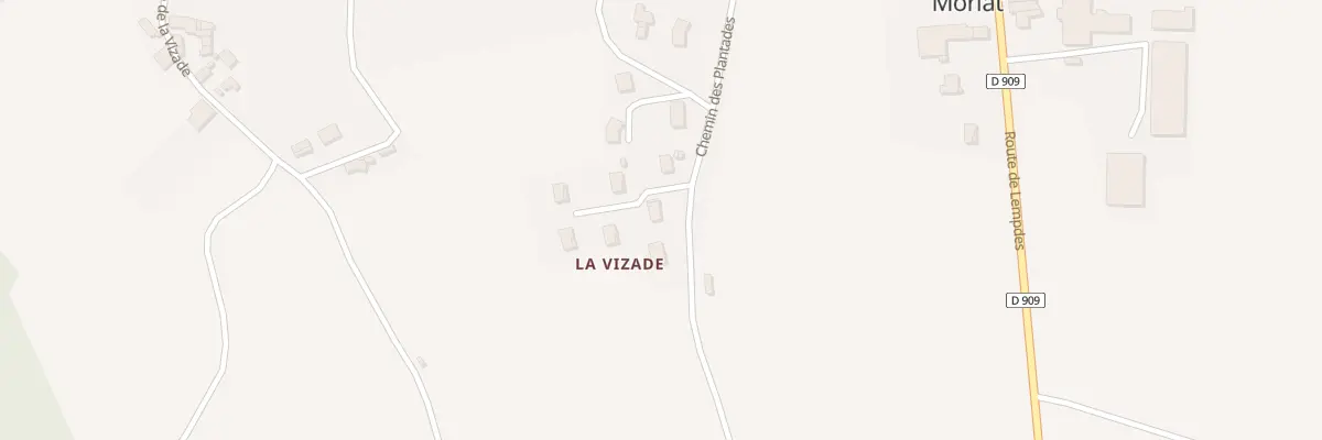 Plan du 5007 La Vizade à Moriat