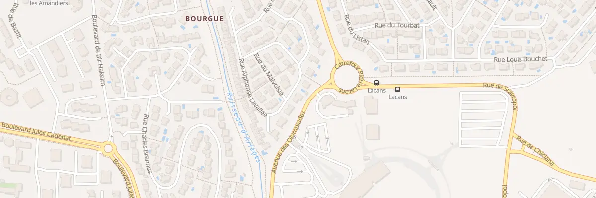 Plan du 25 Rue Alphonse Lavallée à Béziers