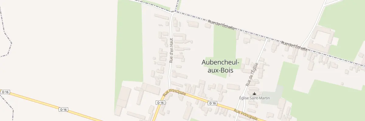 Plan du 8 Rue d’En Haut à Aubencheul-aux-Bois