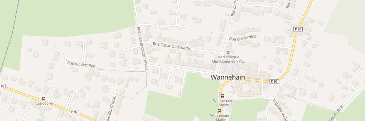 Plan du 90 Rue Jean-Baptiste Tonnel à Wannehain
