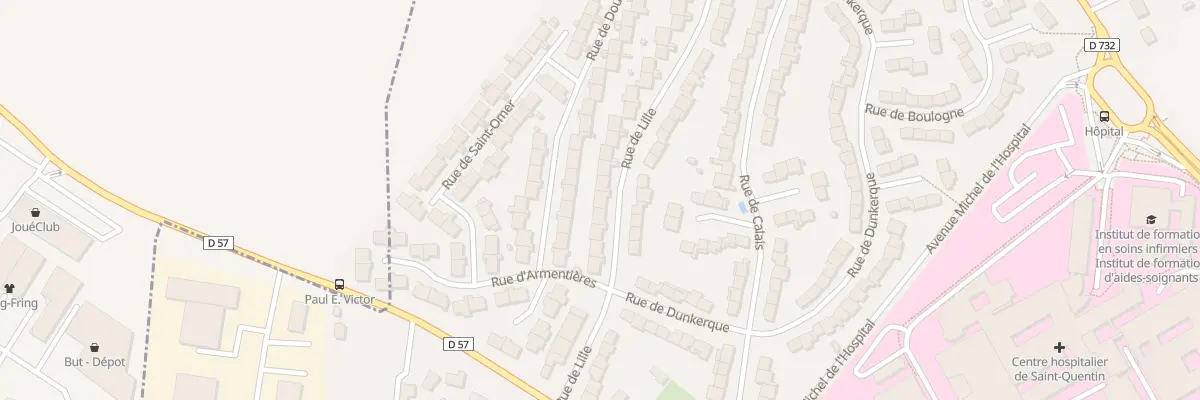 Plan du 62 Rue de Lille à Saint-Quentin