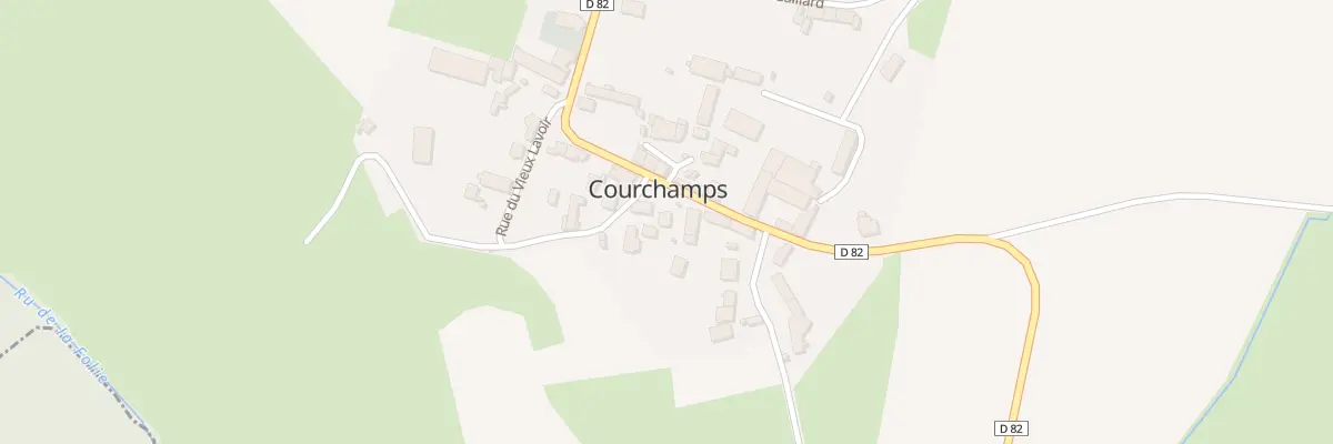 Plan du 18 Rue de la Fontaine de Pissotte à Courchamps