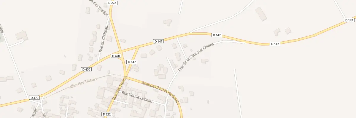 Plan du 1 Rue de la Cote aux Oies à Sergines