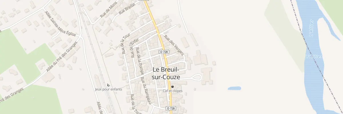 Plan du 6 Imp de la République au Breuil-sur-Couze