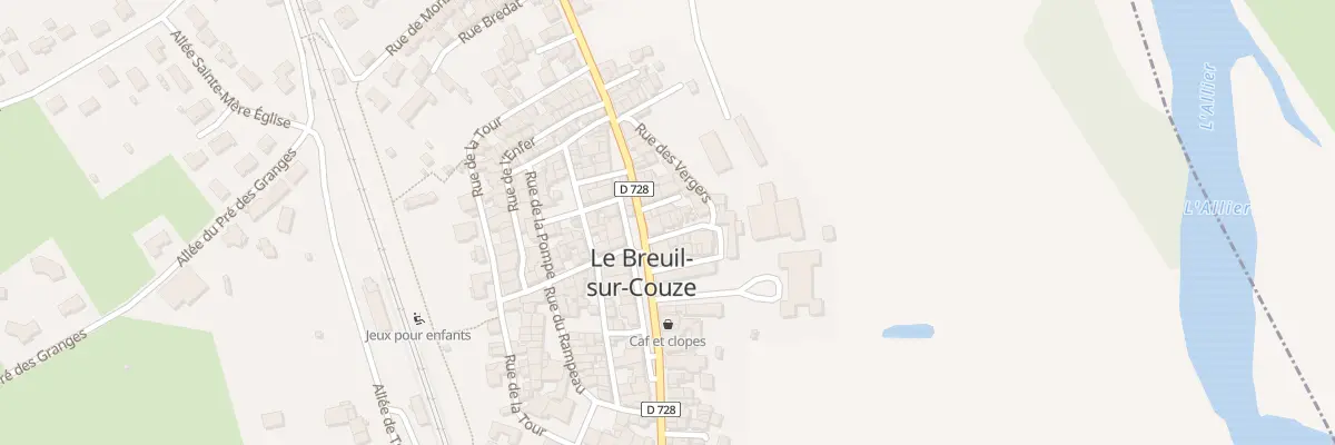 Plan du 2 Rue du Moulin au Breuil-sur-Couze