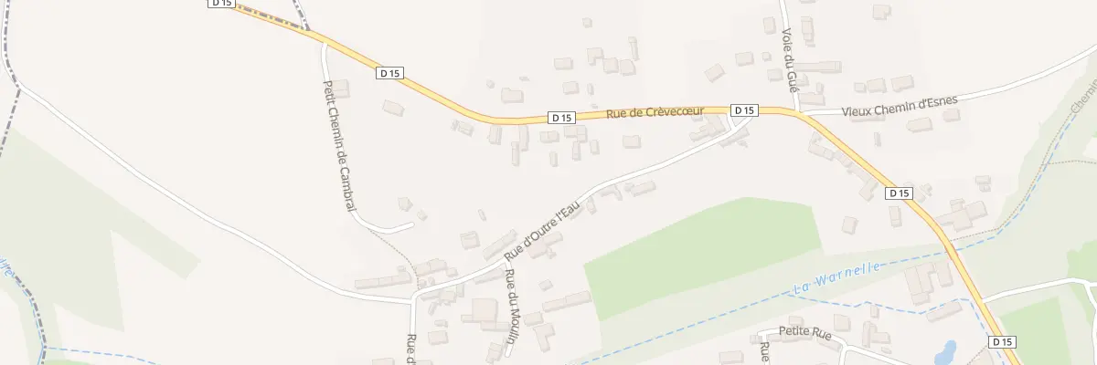 Plan du 33 Rue de Crèvecoeur à Lesdain